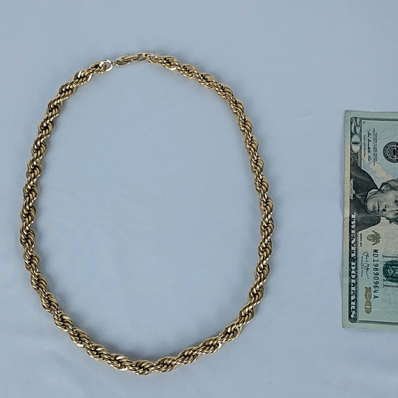 Napier Jewelry - Napier Gold Tone Rope Chain Necklace